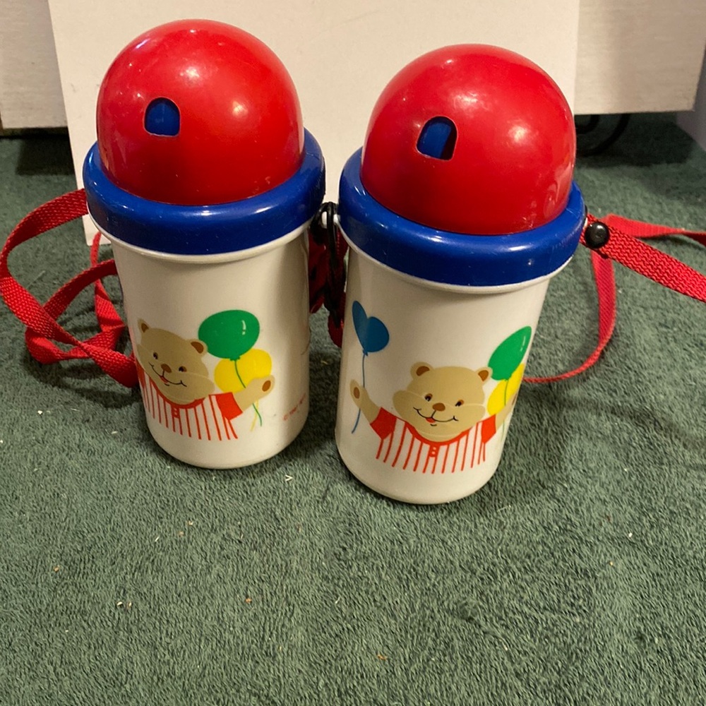 Vintage 1990s, set of two Pecoware Magic Canteen Bottles